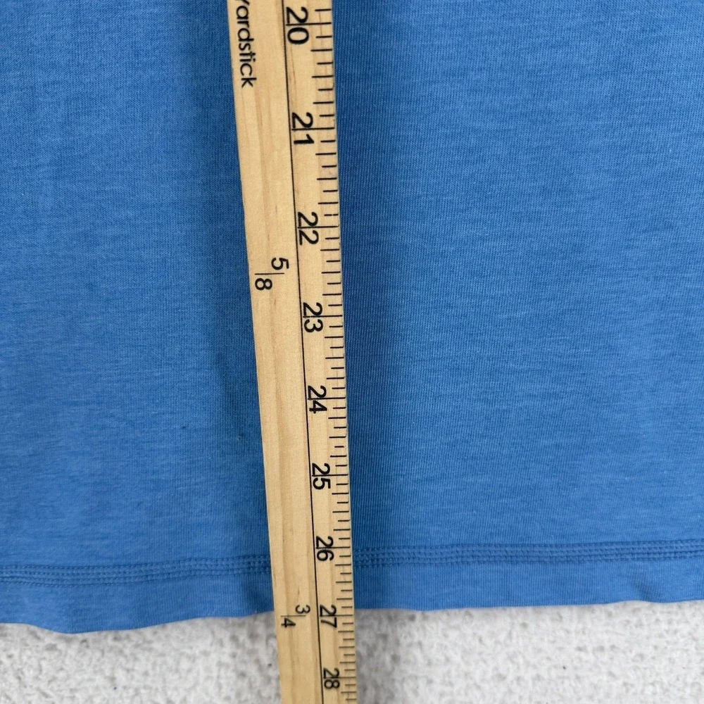 The North‎ Face Shirt Mens Medium Blue Solid Crewneck Pocket Tee Athletic Gym